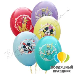 Шар с гелием «Дисней Микки Маус» многоцветный