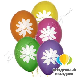 Шар с гелием «Одиночная ромашка»